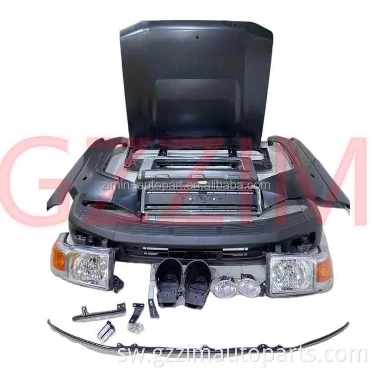 Mbele bumper grille hood mwili vifaa sehemu gari kwa fj79